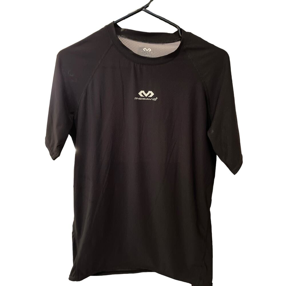 MCDAVid black activewear shirt Men Sz XL barely used